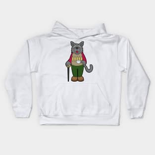 Dog with Cup of Coffee Kids Hoodie